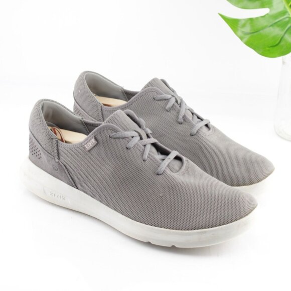 Kizik Mens Madrid Sneaker Size 12 Gray Eco Knit Hands Free Lace Up Casual Shoe - Picture 14 of 14